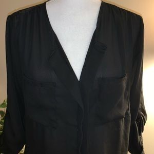 ❌SOLD❌Dainty Hooligan Sheer Black Blouse